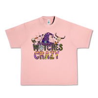 Salmon Witches Be Crazy Urban Heavy Tee - CowhideDigitalArt