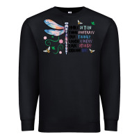 Black dragonfly smile tink give laugh love dream Premium Sweatshirt - MaliasSmallBusiness