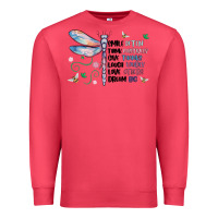 Cardinal dragonfly smile tink give laugh love dream Premium Sweatshirt - MaliasSmallBusiness