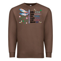 Chestnut dragonfly smile tink give laugh love dream Premium Sweatshirt - MaliasSmallBusiness