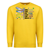 Lemon dragonfly smile tink give laugh love dream Premium Sweatshirt - MaliasSmallBusiness