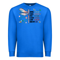 True Royal dragonfly smile tink give laugh love dream Premium Sweatshirt - MaliasSmallBusiness