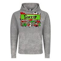 Cloud Rock soccer sister with leopard Vintage Hoodie - Zillion Design Studio