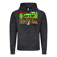 Vintage Black soccer sister with leopard Vintage Hoodie - Zillion Design Studio