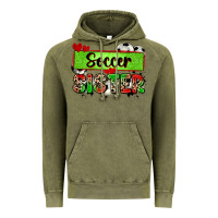 Vintage Olive soccer sister with leopard Vintage Hoodie - Zillion Design Studio