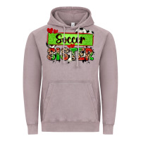Soccer Sister With Leopard Vintage Hoodie | Teevron