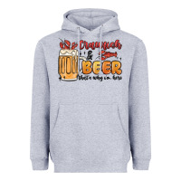 Heather Grey crawfish and beer that's why i'm here Heavyweight Hoodie - MaliasSmallBusiness