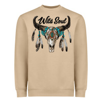 Mushroom wild soul boho skull Heavyweight Sweatshirt - RanaPortraitStore