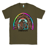 Army Green nurse life rainbow Classic Tee - JahusDesignShop