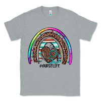 Heather Grey nurse life rainbow Classic Tee - JahusDesignShop