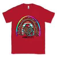 Red nurse life rainbow Classic Tee - JahusDesignShop