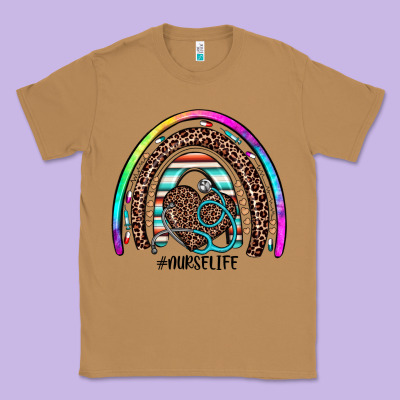 Nurse Life Rainbow Classic Tee Designed By Jahusdesignshop