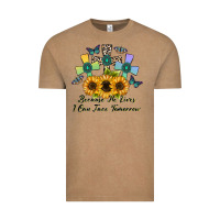 Vintage Coffee because he lives i can face tomorrow Vintage Tee - CowhideDigitalArt