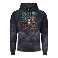 Cloud Black give me coffee with a side of jesus Vintage Hoodie - JahusDesignShop
