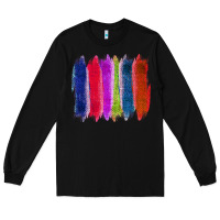 Black Colored Jute Brush Strokes Long Sleeve Tee - Bettercallsaul