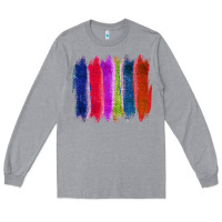 Heather Grey Colored Jute Brush Strokes Long Sleeve Tee - Bettercallsaul