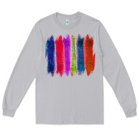 Moon Dust Colored Jute Brush Strokes Long Sleeve Tee - Bettercallsaul