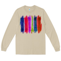 Mushroom Colored Jute Brush Strokes Long Sleeve Tee - Bettercallsaul