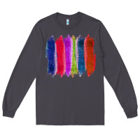 Smoke Colored Jute Brush Strokes Long Sleeve Tee - Bettercallsaul