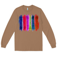 Toasted Coconut Colored Jute Brush Strokes Long Sleeve Tee - Bettercallsaul