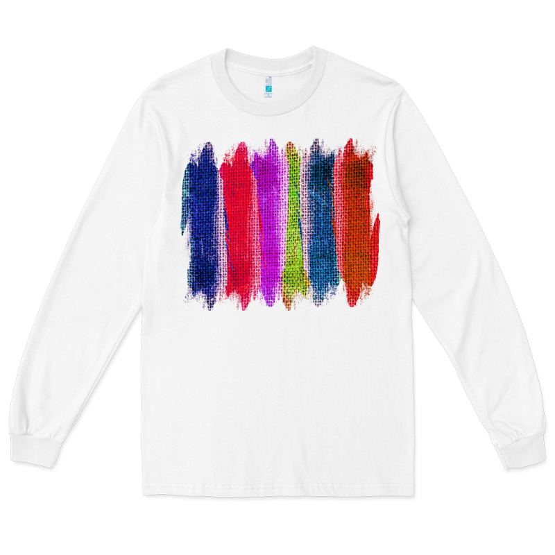 Colored Jute Brush Strokes Long Sleeve Tee by Bettercallsaul | Teevron