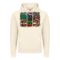 Vintage Artic merry christmas black angus cattle and farm Vintage Hoodie - RanaPortraitStore