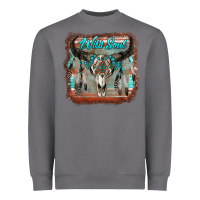 Storm wild soul boho skull with background Heavyweight Sweatshirt - RanaPortraitStore