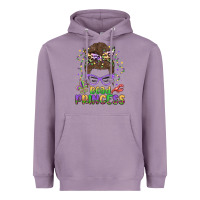 Lavender bead princess messy bun mardi gras Heavyweight Hoodie - MaliasSmallBusiness