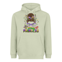 Matcha bead princess messy bun mardi gras Heavyweight Hoodie - MaliasSmallBusiness