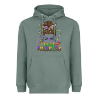 Sage bead princess messy bun mardi gras Heavyweight Hoodie - MaliasSmallBusiness