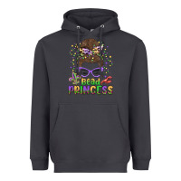 Smoke bead princess messy bun mardi gras Heavyweight Hoodie - MaliasSmallBusiness