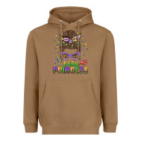 Toasted Coconut bead princess messy bun mardi gras Heavyweight Hoodie - MaliasSmallBusiness