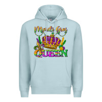 Blue Mist mardi gras queen Premium Hoodie - LillyAllenDesigns