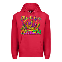 Cardinal mardi gras queen Premium Hoodie - LillyAllenDesigns