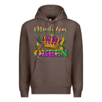 Coffee mardi gras queen Premium Hoodie - LillyAllenDesigns