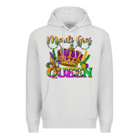 Dove Grey mardi gras queen Premium Hoodie - LillyAllenDesigns