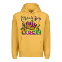 Mustard mardi gras queen Premium Hoodie - LillyAllenDesigns