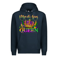 Navy mardi gras queen Premium Hoodie - LillyAllenDesigns