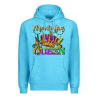 Ocean Blue mardi gras queen Premium Hoodie - LillyAllenDesigns