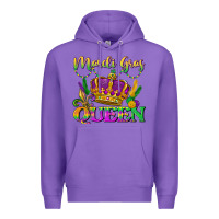 Purple mardi gras queen Premium Hoodie - LillyAllenDesigns