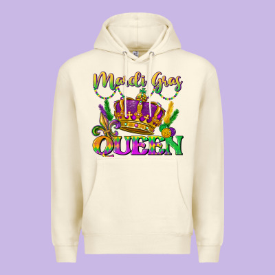 Mardi Gras Queen Premium Hoodie Designed By Lillyallendesigns