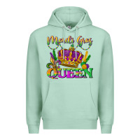 Seafoam mardi gras queen Premium Hoodie - LillyAllenDesigns