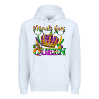White mardi gras queen Premium Hoodie - LillyAllenDesigns