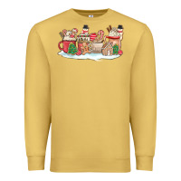 Antique Gold christmas cookie coffe cups Premium Sweatshirt - MaliasSmallBusiness