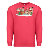 Cardinal christmas cookie coffe cups Premium Sweatshirt - MaliasSmallBusiness