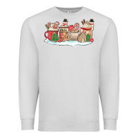 Dove Grey christmas cookie coffe cups Premium Sweatshirt - MaliasSmallBusiness