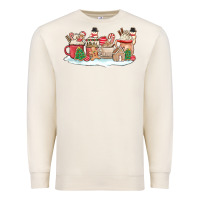 Sandshell christmas cookie coffe cups Premium Sweatshirt - MaliasSmallBusiness