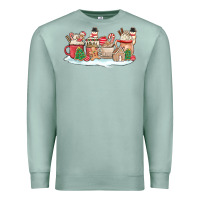 Seafoam christmas cookie coffe cups Premium Sweatshirt - MaliasSmallBusiness