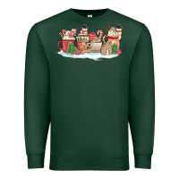 Sports Green christmas cookie coffe cups Premium Sweatshirt - MaliasSmallBusiness