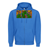 True Royal sunflowers and cactus license plate Zipper Hoodie - Artiststas